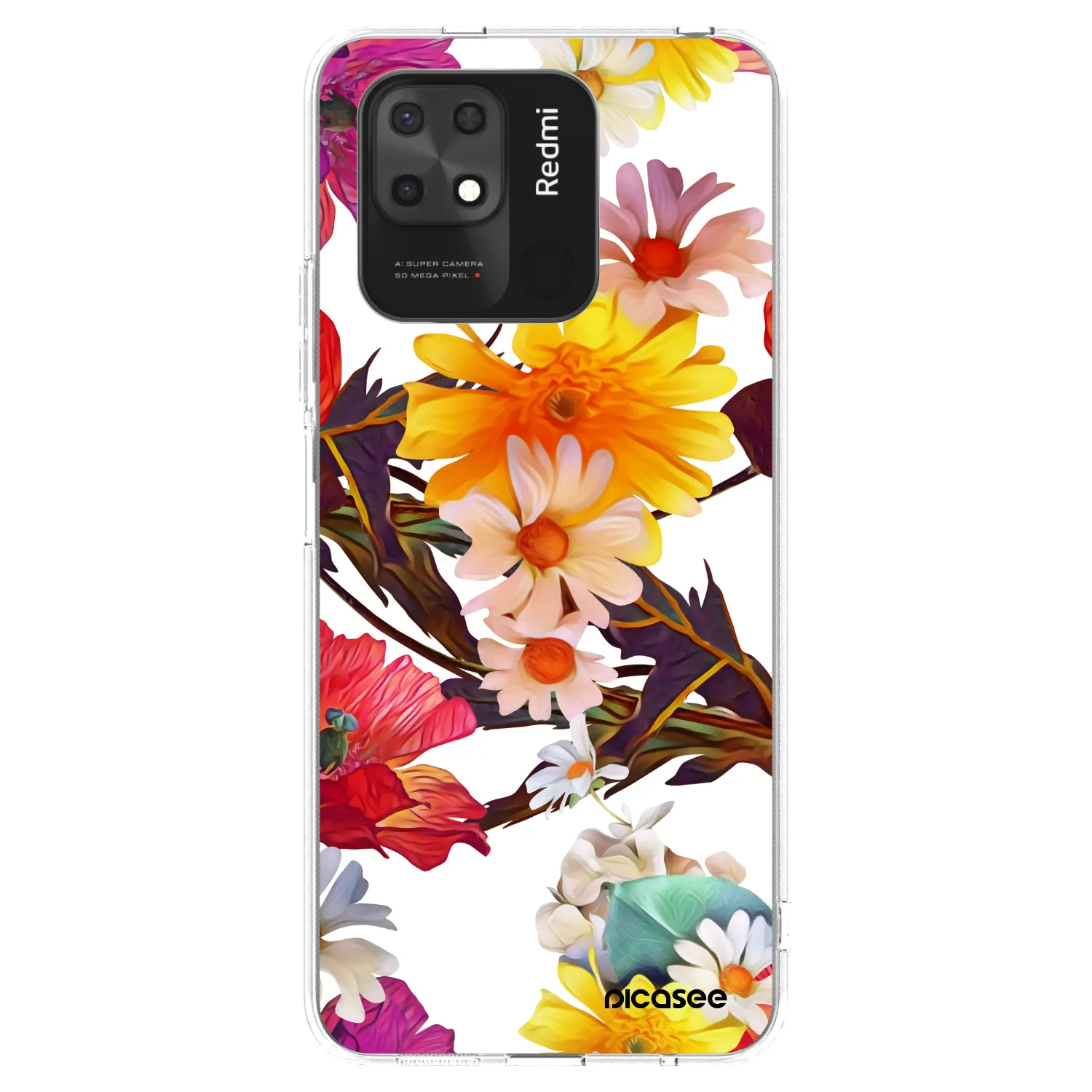 Picasee silikonski prozorni ovitek za Xiaomi Redmi 10C - Meadow