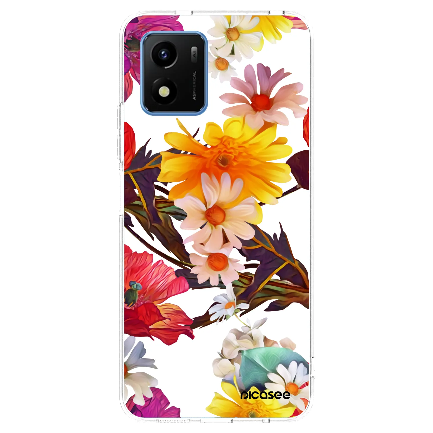 Picasee silikonski prozorni ovitek za Vivo Y01 - Meadow