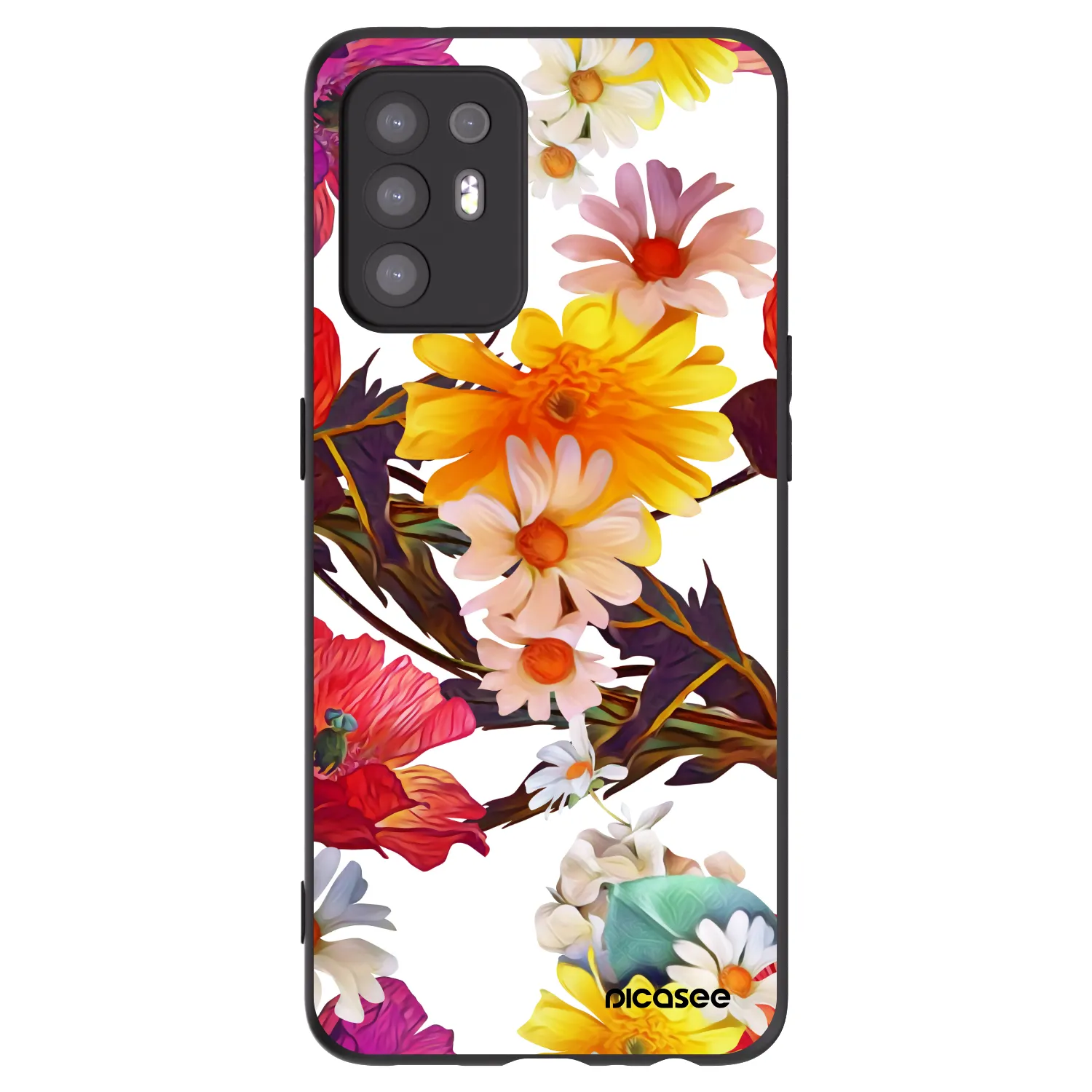 Picasee silikonski črni ovitek za OPPO A94 5G - Meadow