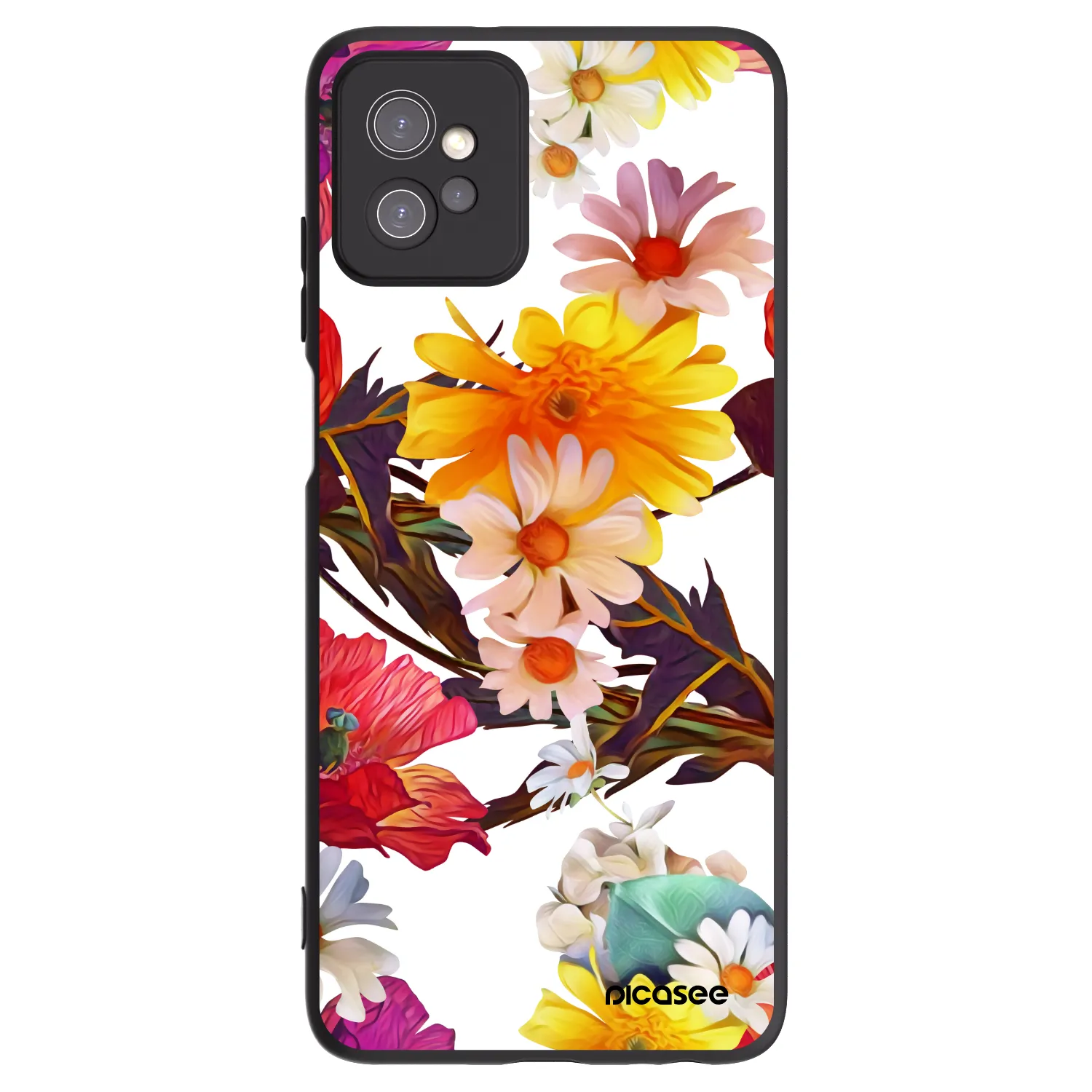 Picasee silikonski črni ovitek za Motorola Moto G32 - Meadow