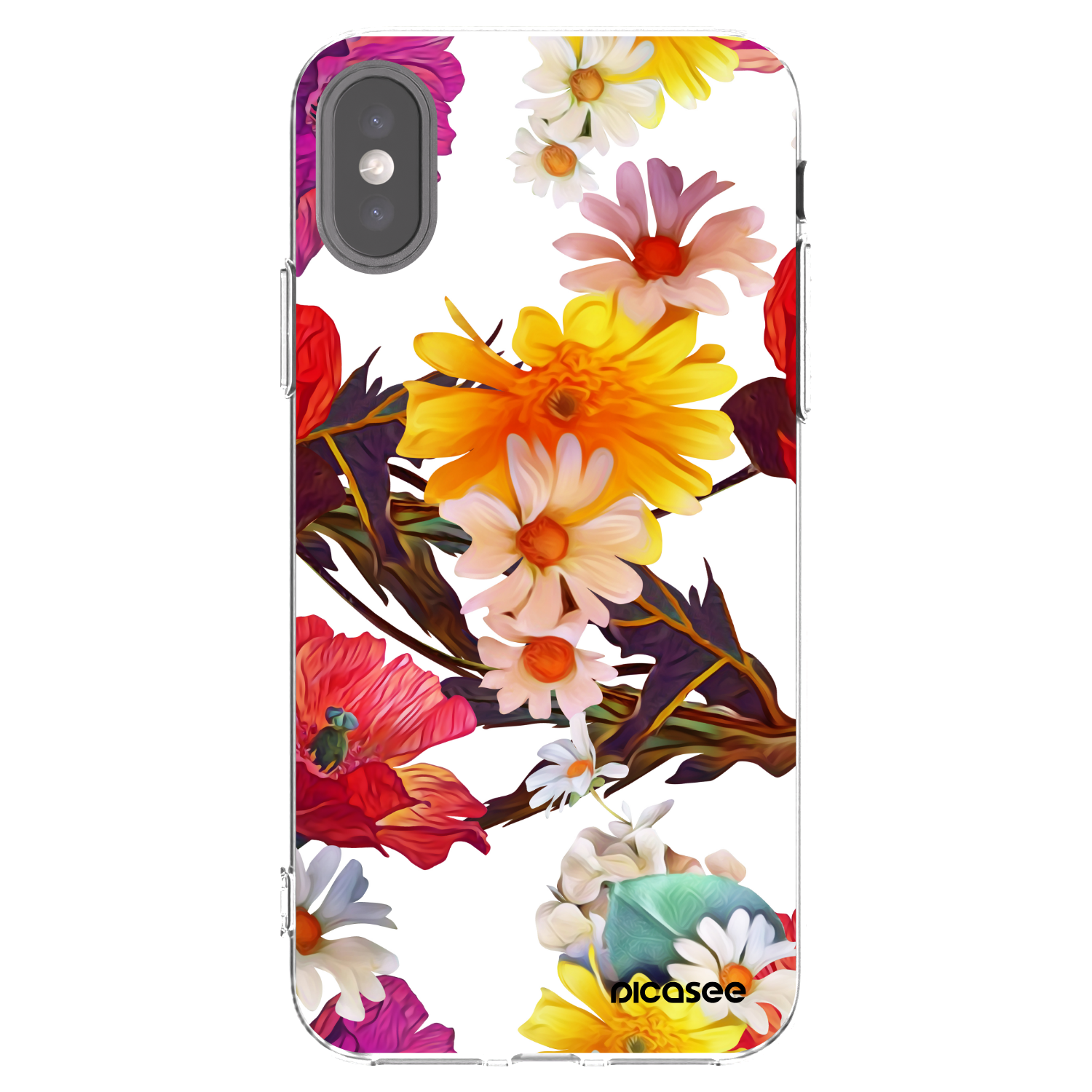 Picasee silikonski prozorni ovitek za Apple iPhone X/XS - Meadow