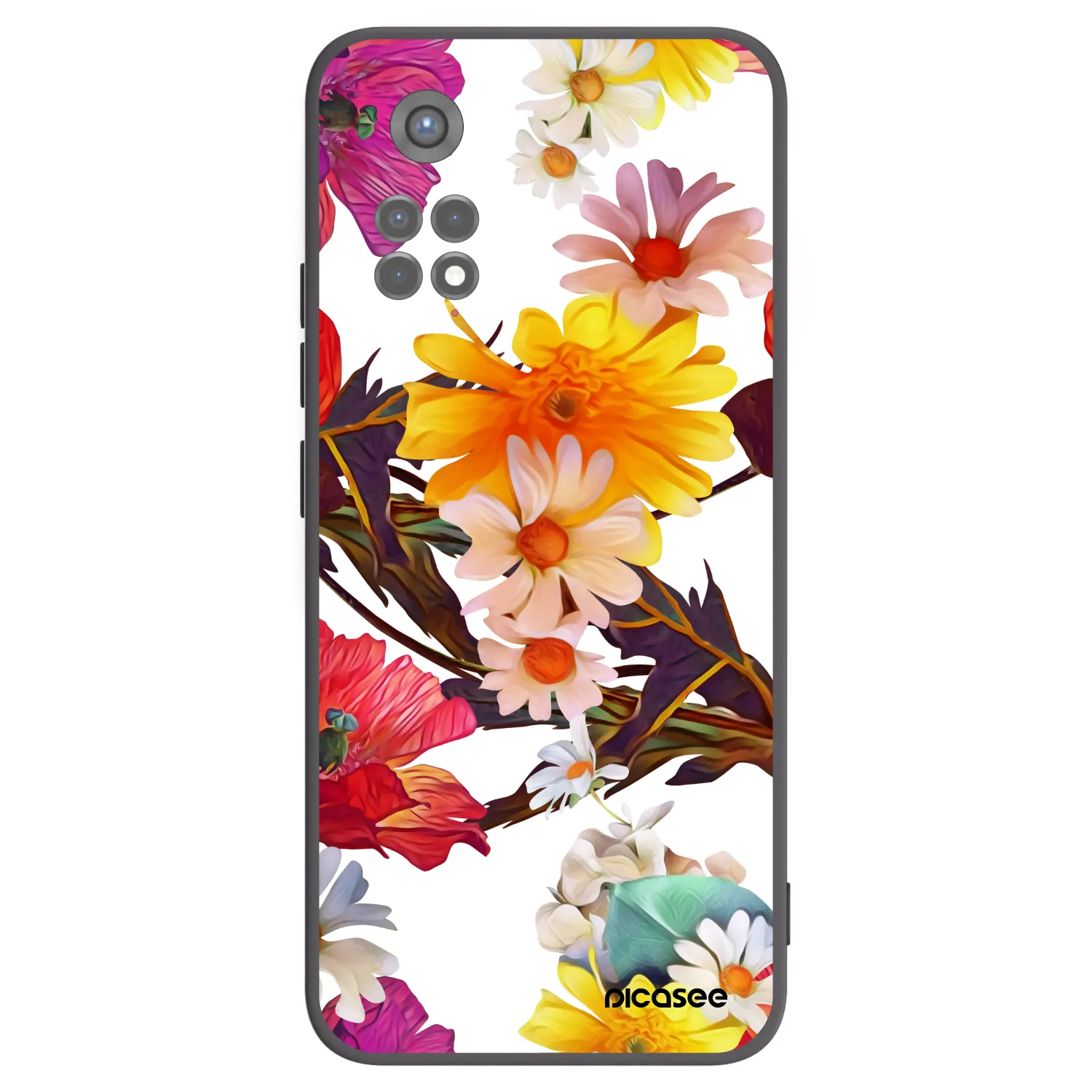 Picasee silikonski črni ovitek za Xiaomi Redmi Note 11S 5G - Meadow