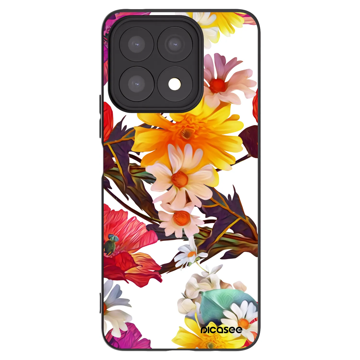 Picasee silikonski črni ovitek za Honor X8a - Meadow