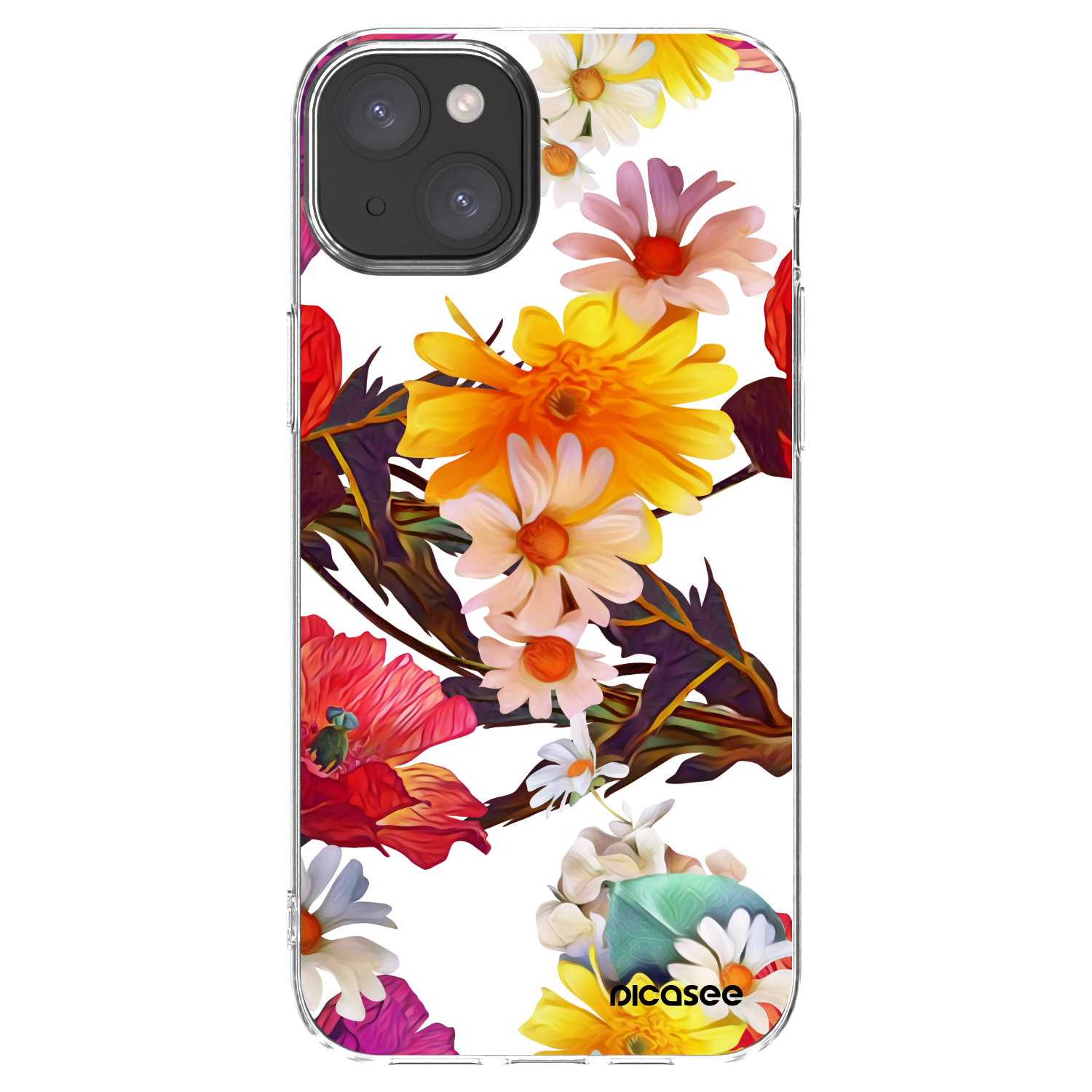Picasee silikonski prozorni ovitek za Apple iPhone 15 Plus - Meadow