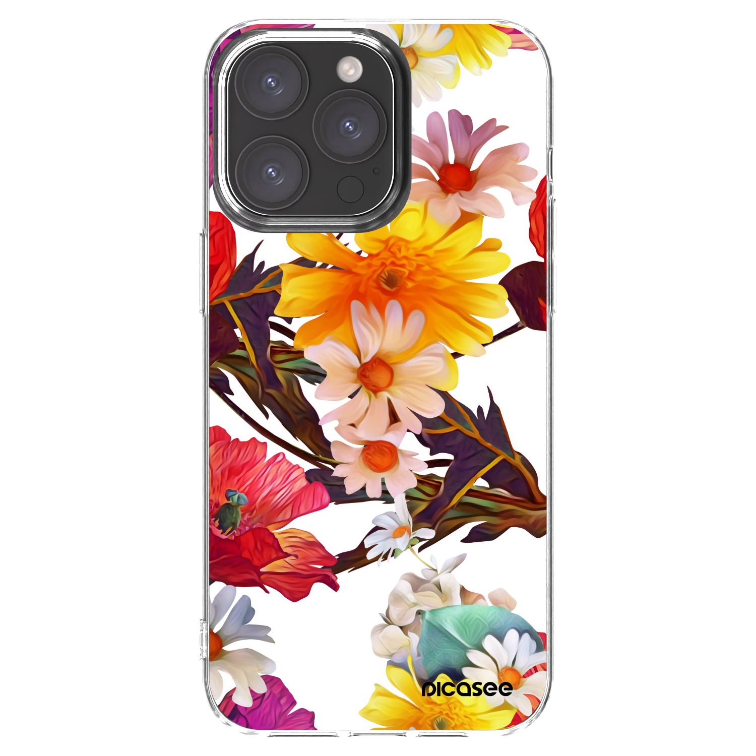 Picasee silikonski prozorni ovitek za Apple iPhone 15 Pro Max - Meadow
