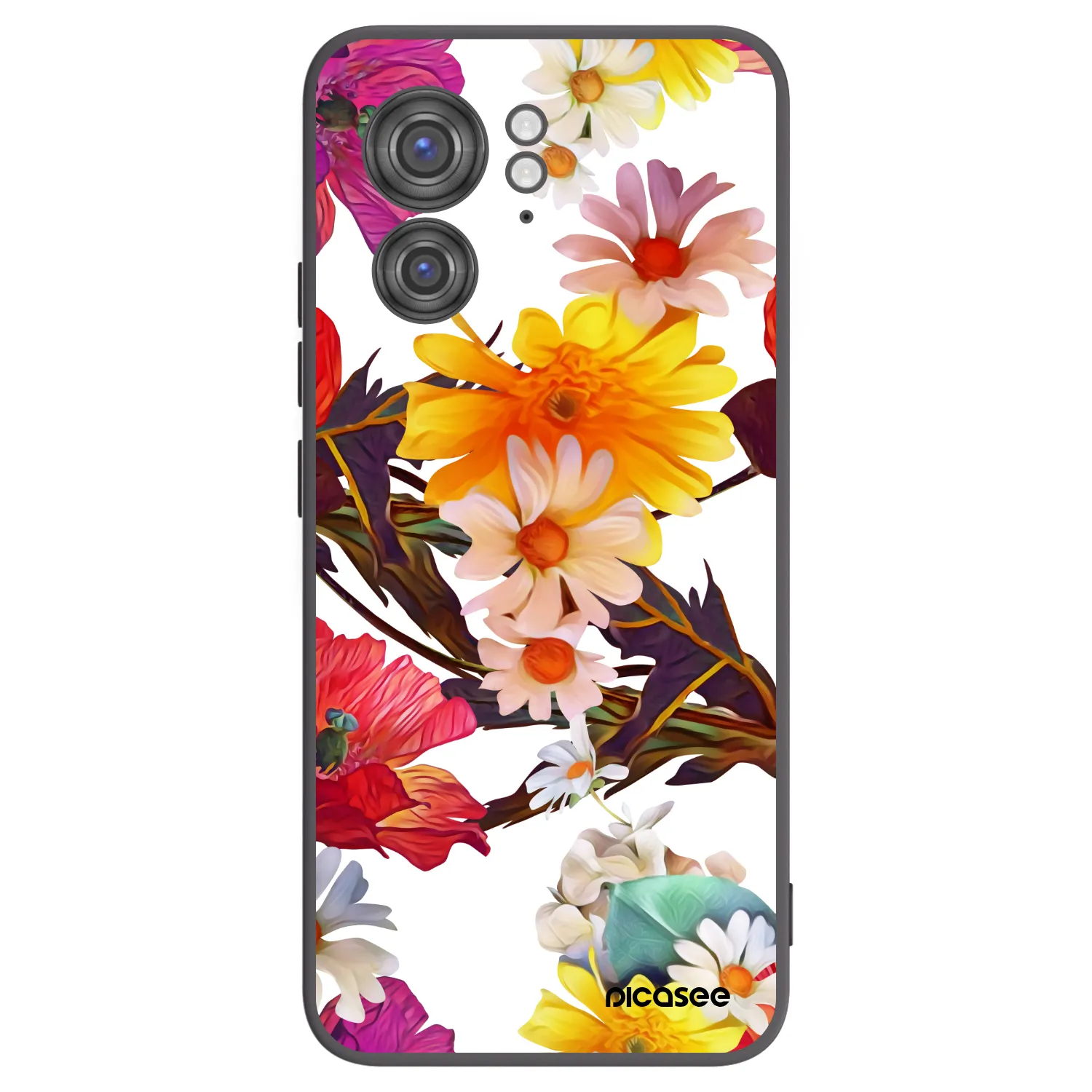 Picasee silikonski črni ovitek za Motorola Edge 40 - Meadow