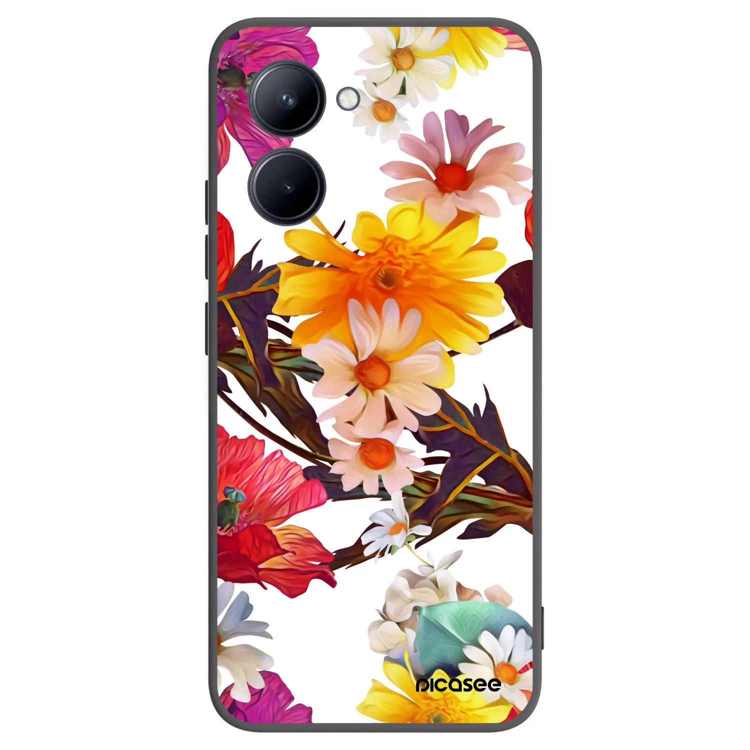 Picasee silikonski črni ovitek za Realme C33 (2023) - Meadow
