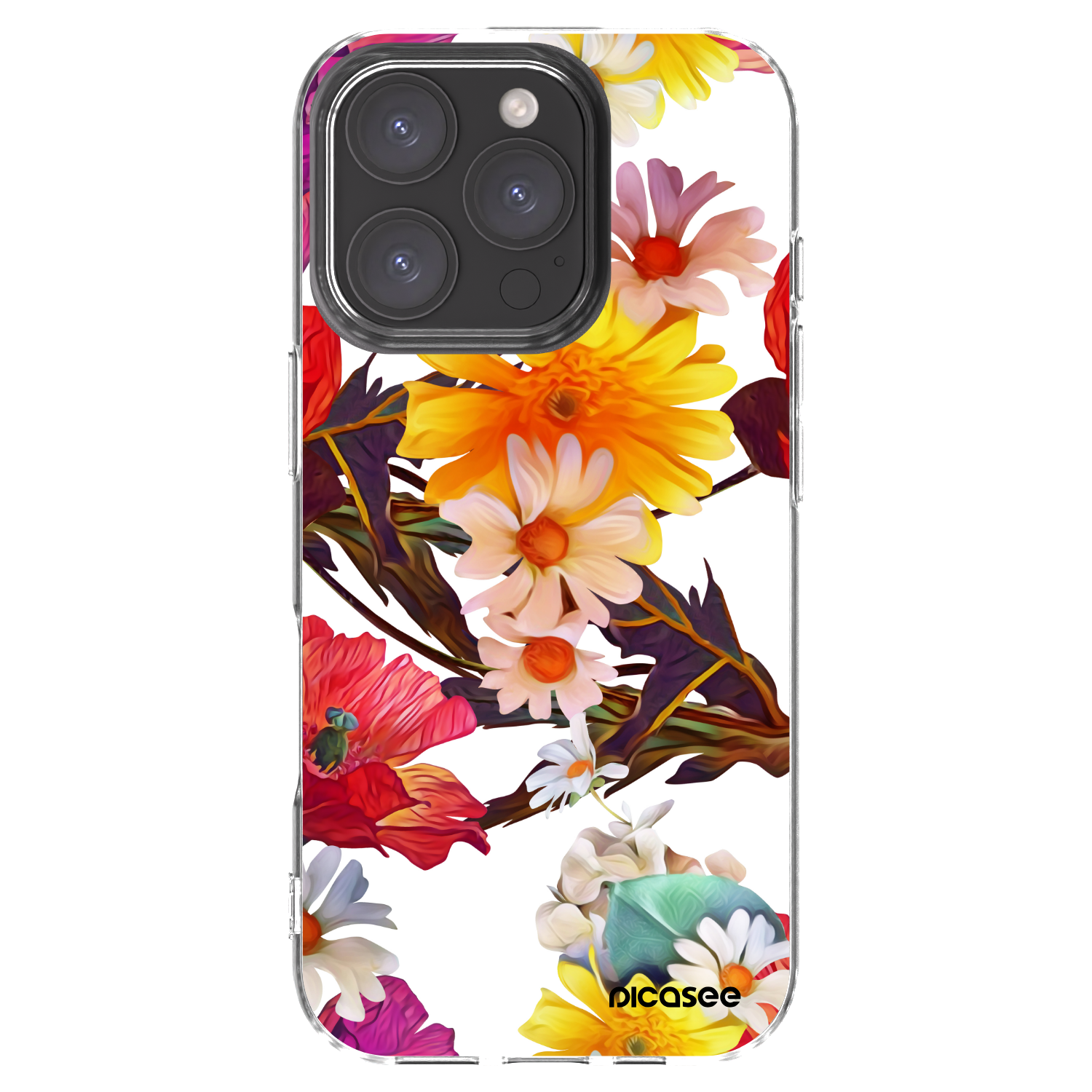 Picasee silikonski prozorni ovitek za Apple iPhone 16 Pro - Meadow