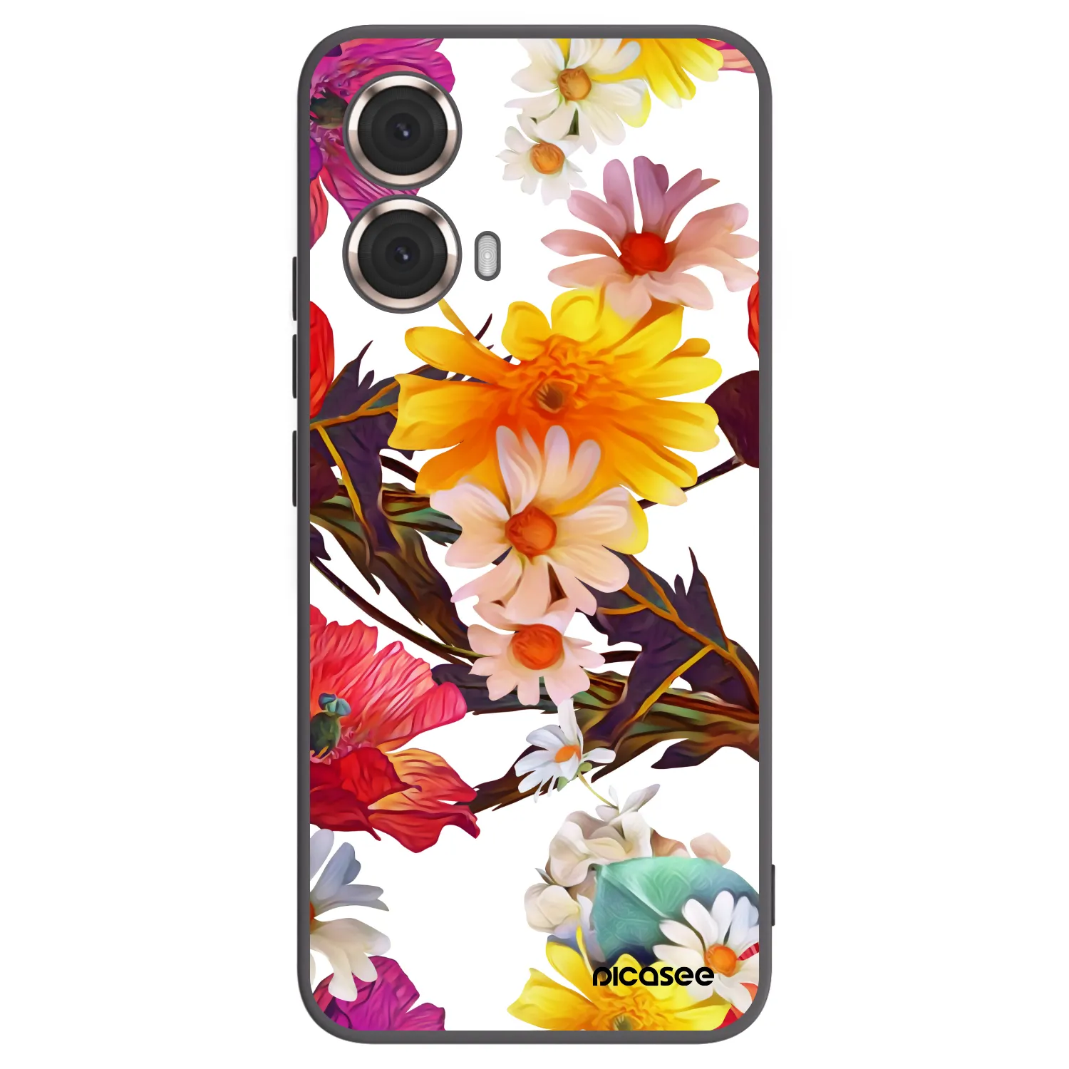 Picasee silikonski črni ovitek za Motorola Moto G85 - Meadow