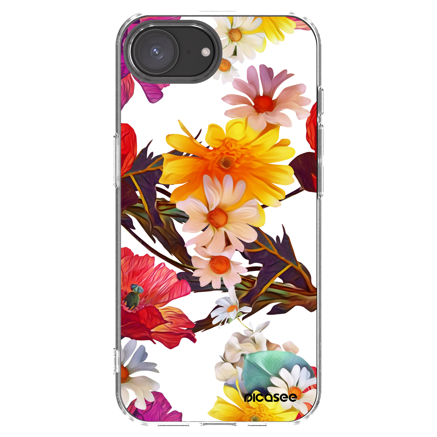 Picasee silikonski prozorni ovitek za Apple iPhone 16e - Meadow