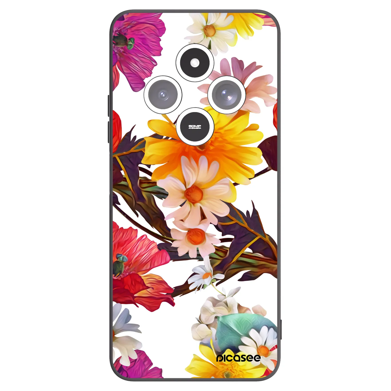 Picasee silikonski črni ovitek za Xiaomi Redmi 14C - Meadow