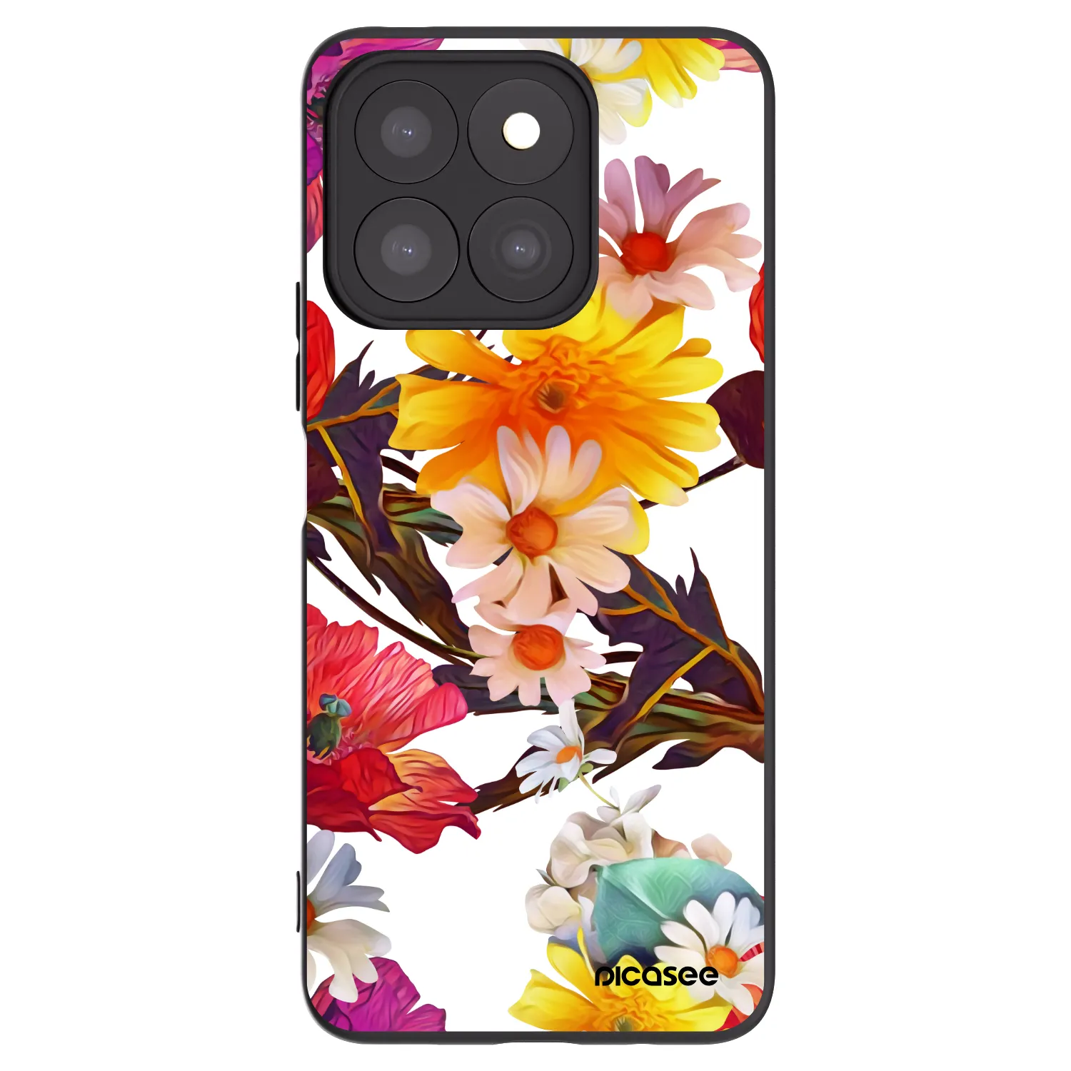 Picasee silikonski črni ovitek za Honor X8c - Meadow