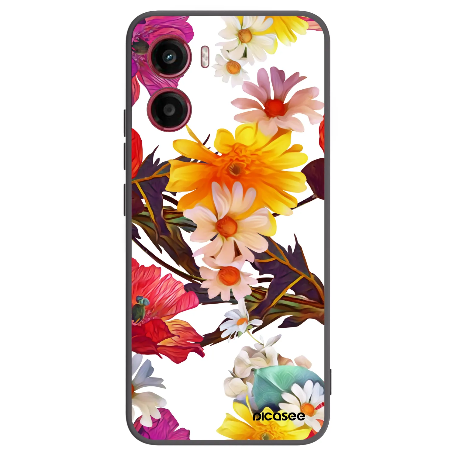 Picasee silikonski črni ovitek za Motorola Moto G05 - Meadow