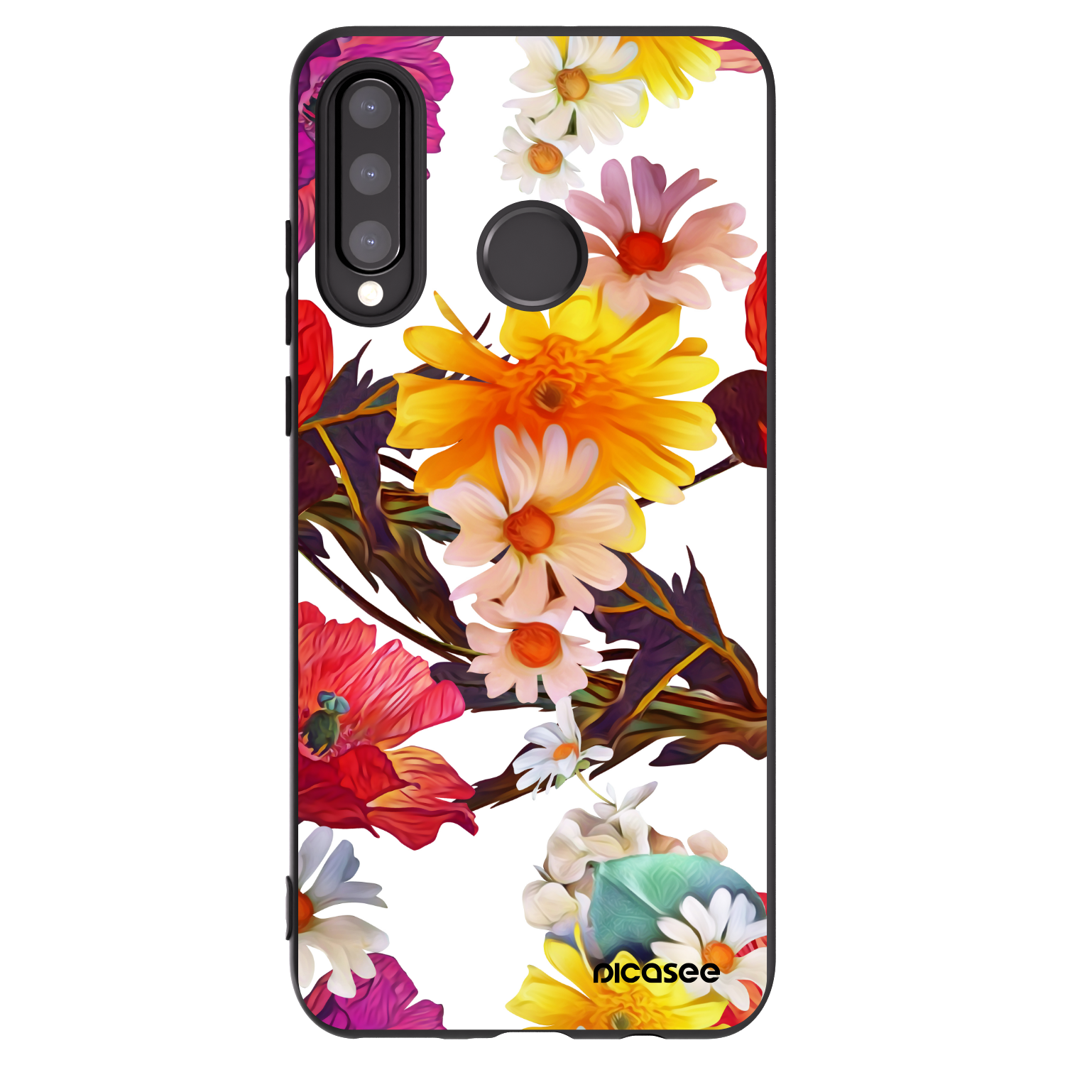 Picasee silikonski črni ovitek za Huawei P30 Lite - Meadow