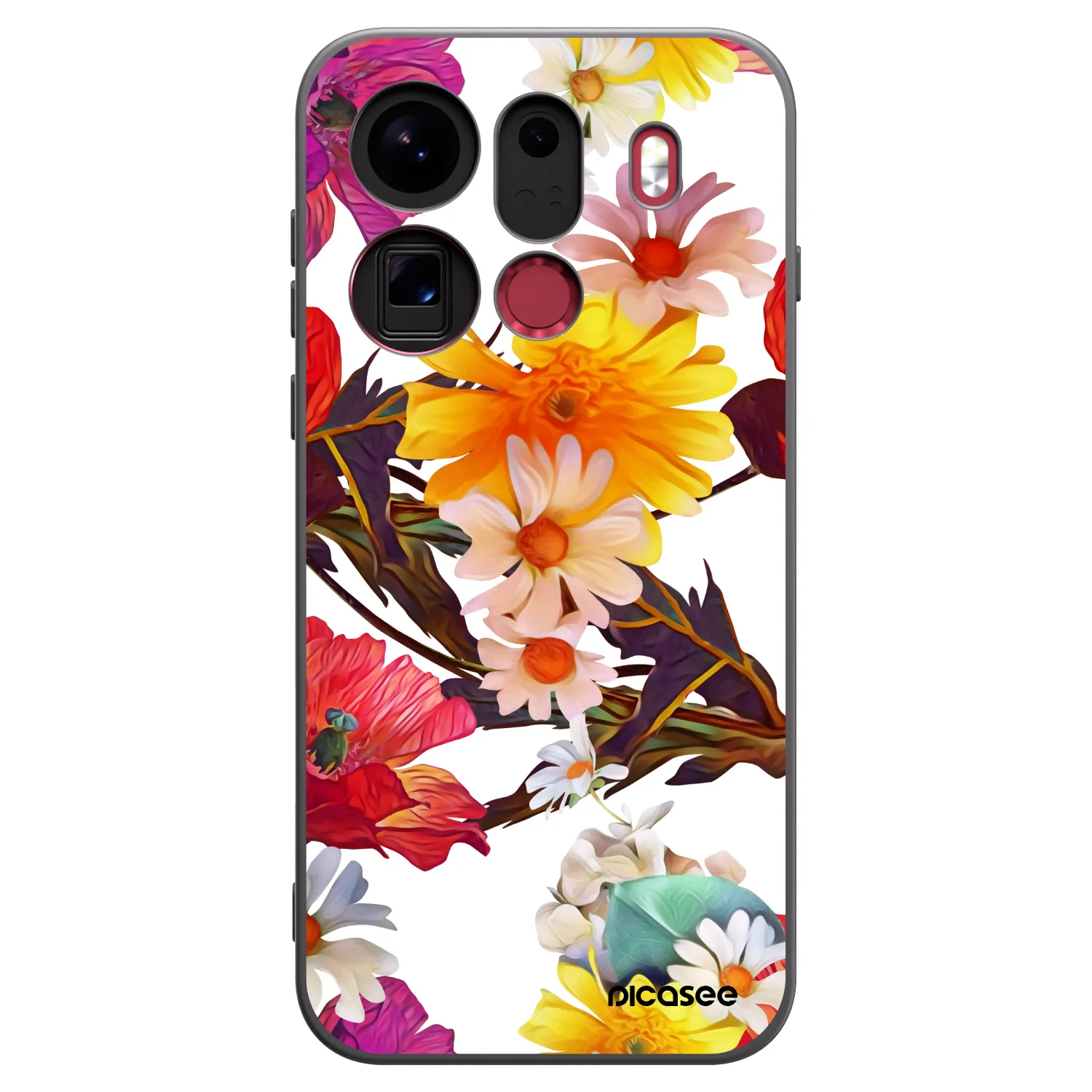Picasee silikonski črni ovitek za OPPO Find X9 Pro - Meadow