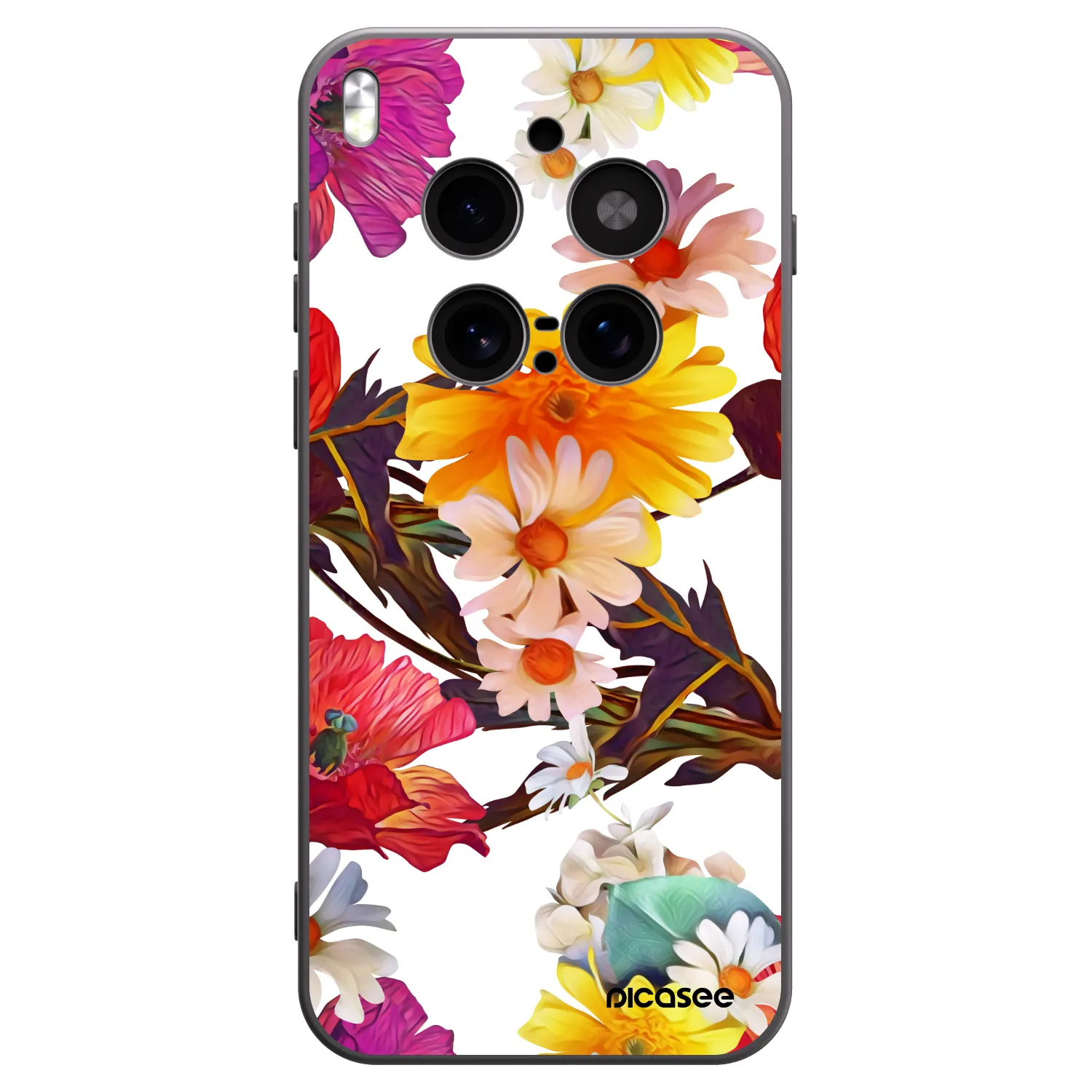 Picasee silikonski črni ovitek za Vivo X300 Pro - Meadow
