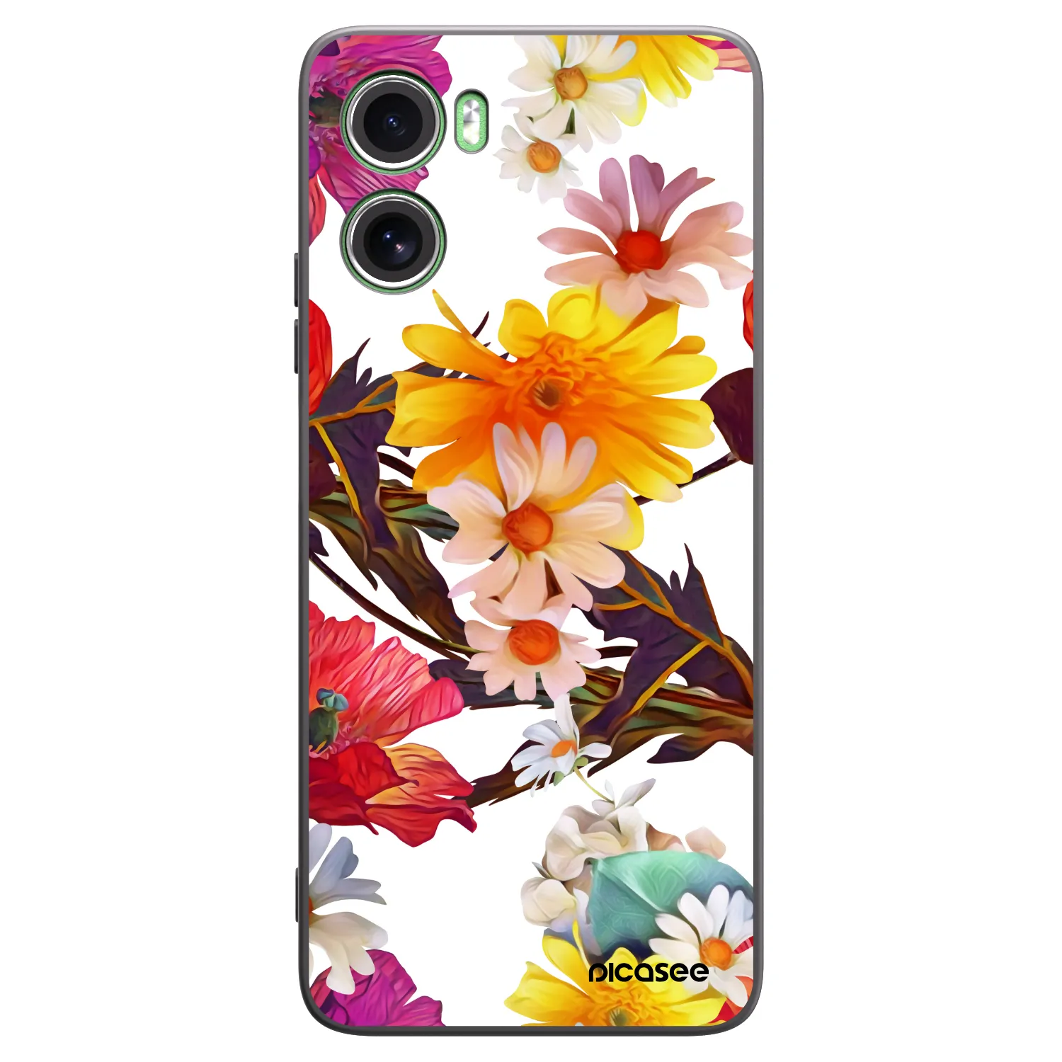 Picasee silikonski črni ovitek za Motorola Moto G06 - Meadow
