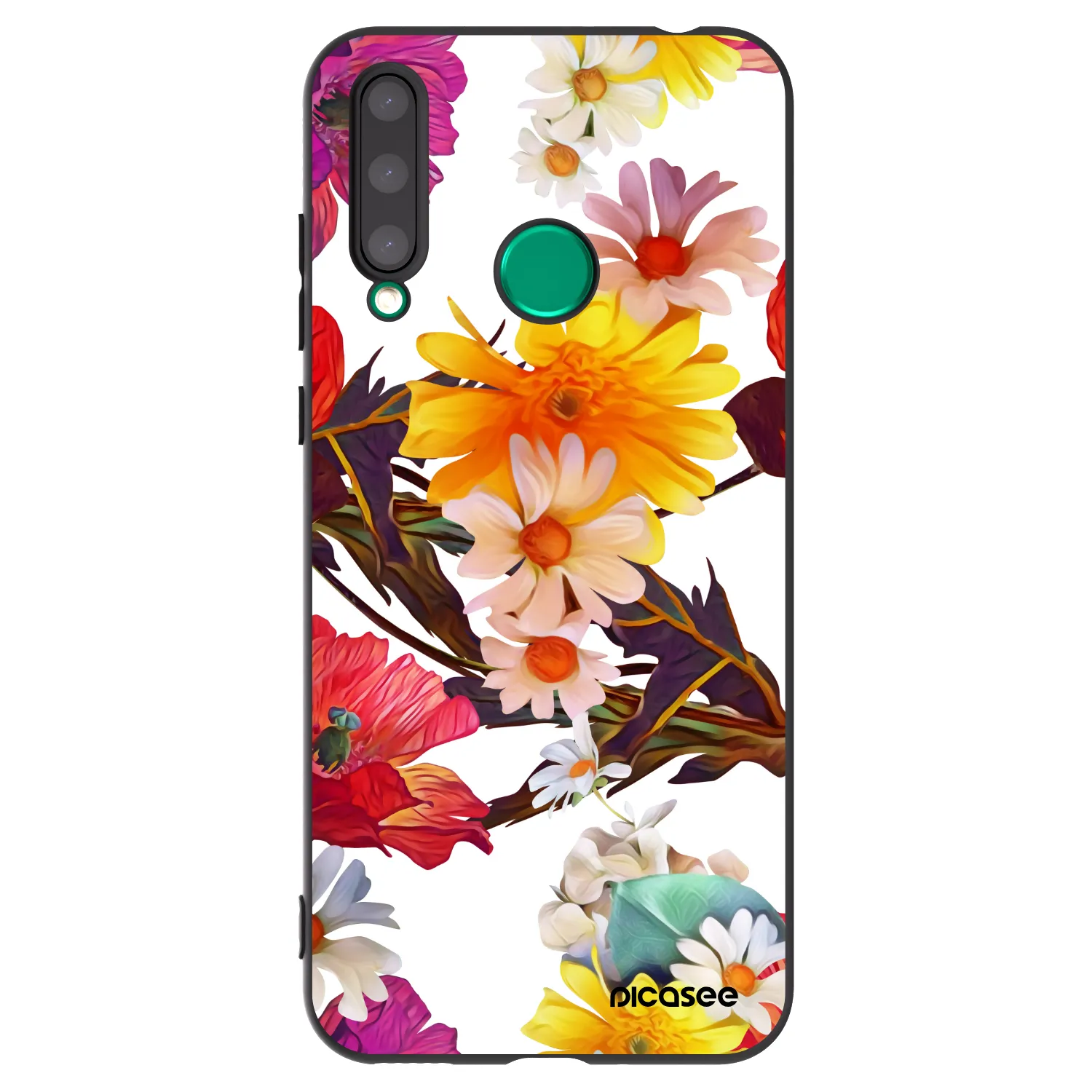 Picasee silikonski črni ovitek za Honor 20 Lite - Meadow