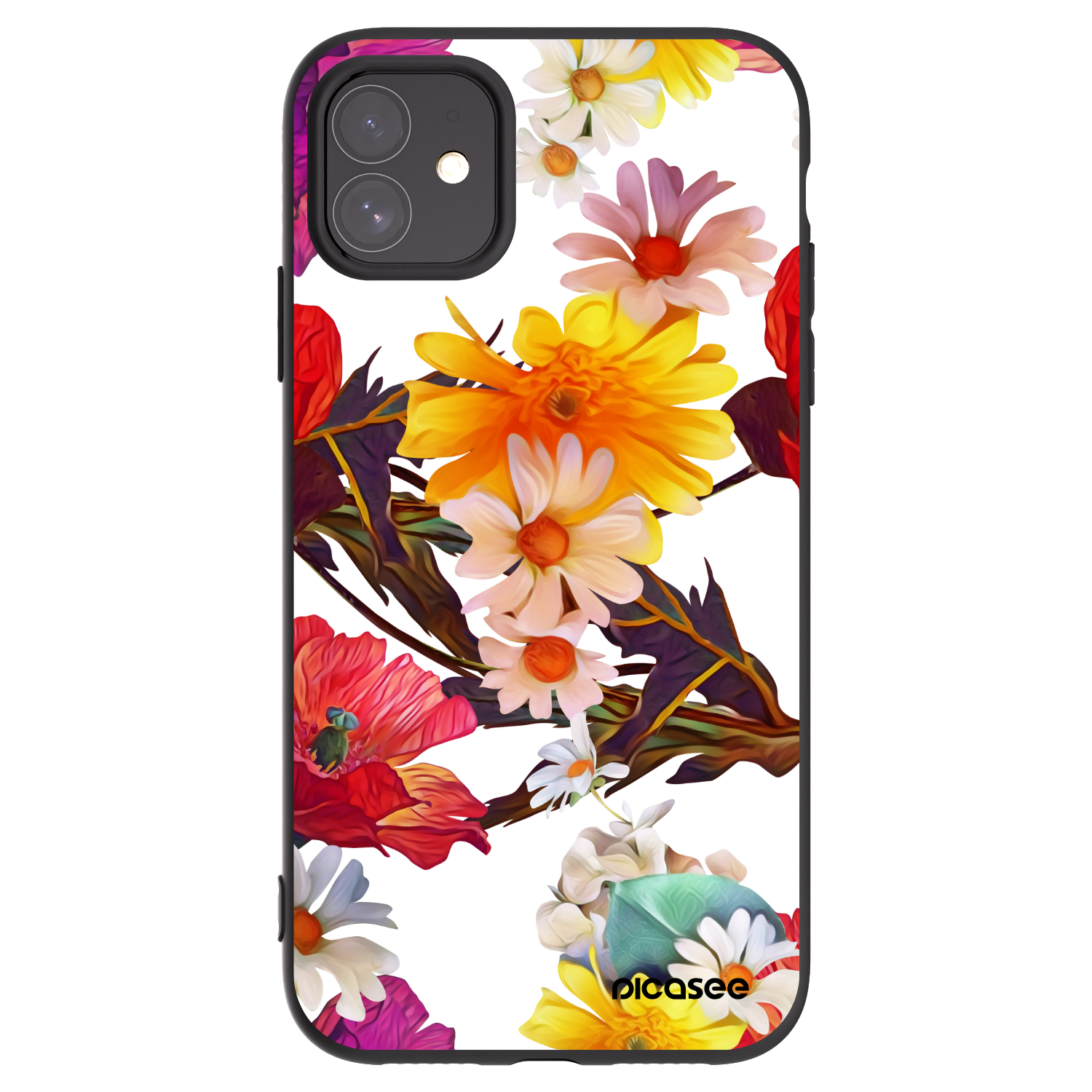 Picasee silikonski črni ovitek za Apple iPhone 11 - Meadow