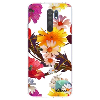 Picasee silikonski prozorni ovitek za Xiaomi Redmi 9 - Meadow