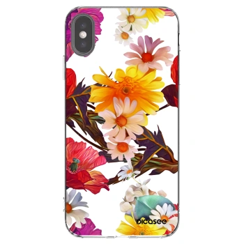 Picasee silikonski prozorni ovitek za Apple iPhone XS Max - Meadow