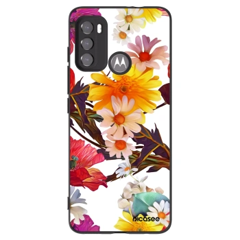 Picasee silikonski črni ovitek za Motorola Moto G60 - Meadow