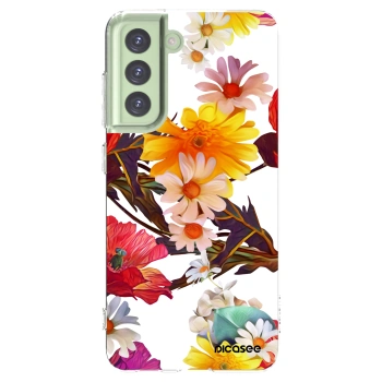 Picasee silikonski prozorni ovitek za Samsung Galaxy S21 FE 5G - Meadow