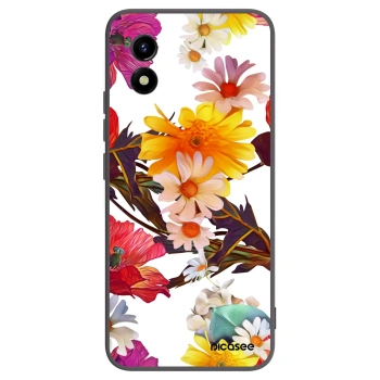 Picasee silikonski črni ovitek za Vivo Y01 - Meadow