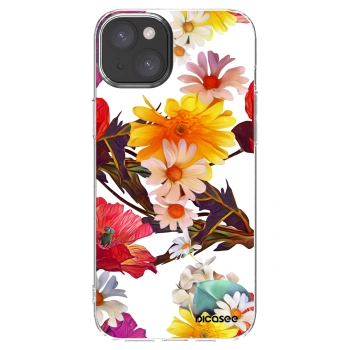 Picasee silikonski prozorni ovitek za Apple iPhone 15 Plus - Meadow