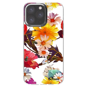 Picasee silikonski prozorni ovitek za Apple iPhone 15 Pro Max - Meadow