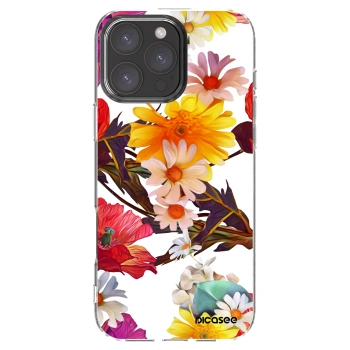 Picasee silikonski prozorni ovitek za Apple iPhone 16 Pro Max - Meadow