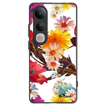 Picasee silikonski črni ovitek za Vivo V50 Lite 5G - Meadow