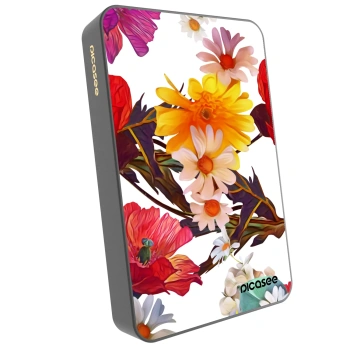 Picasee Prenosna baterija z MagSafe 10 000 mAh Siva - Meadow