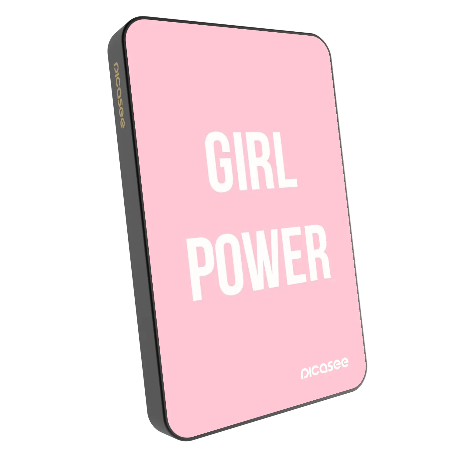 Picasee Prenosna baterija z MagSafe 5 000 mAh Siva - Girl power