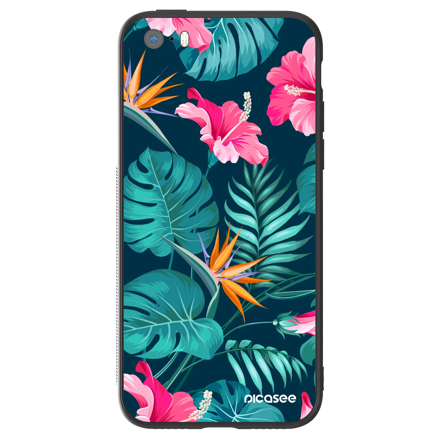 Picasee ULTIMATE CASE za Apple iPhone 5/5S/SE - Pink Monstera