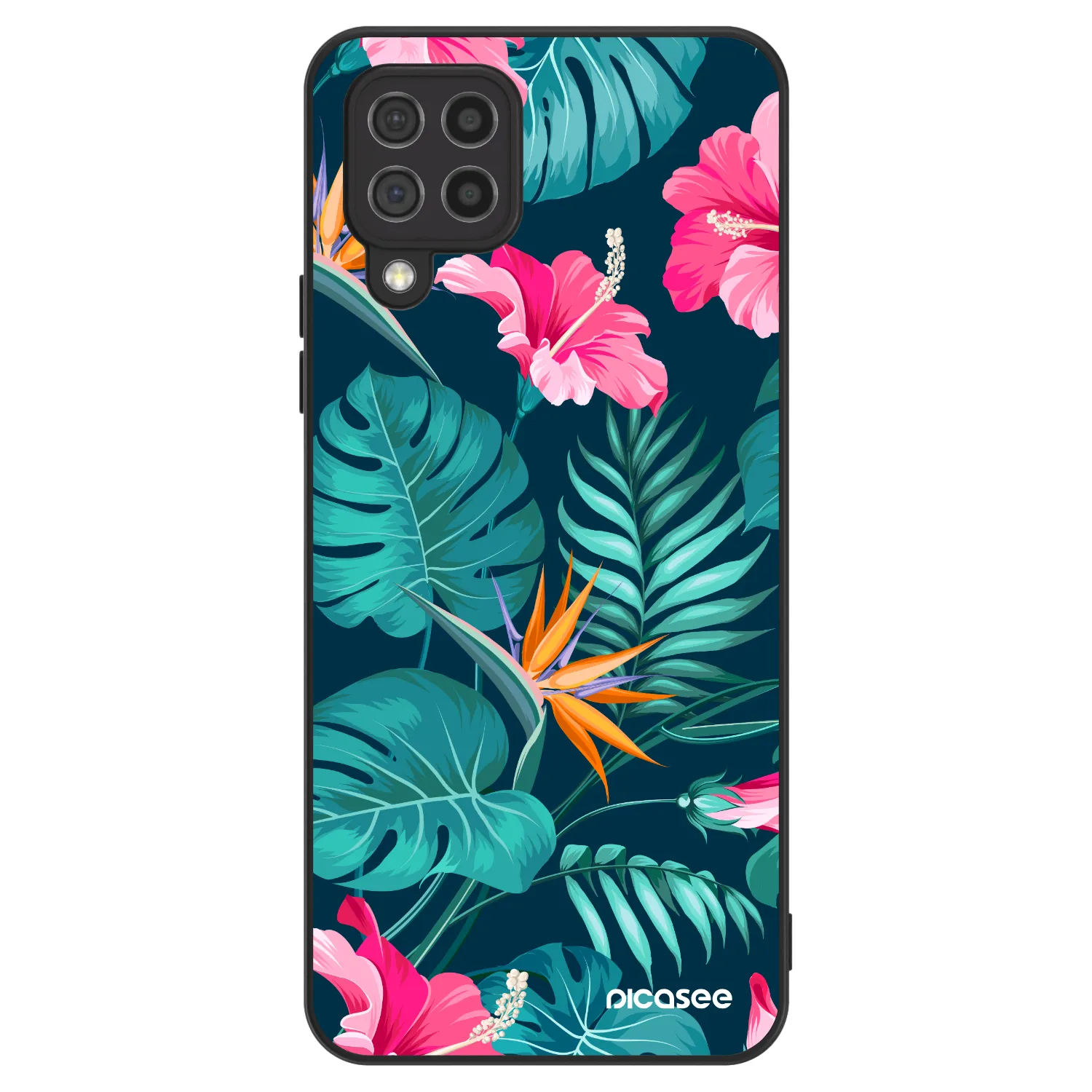 Picasee ULTIMATE CASE za Samsung Galaxy A22 A225F 4G - Pink Monstera