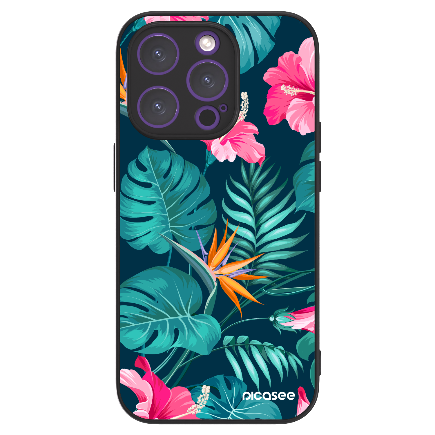 Picasee ULTIMATE CASE za Apple iPhone 14 Pro - Pink Monstera