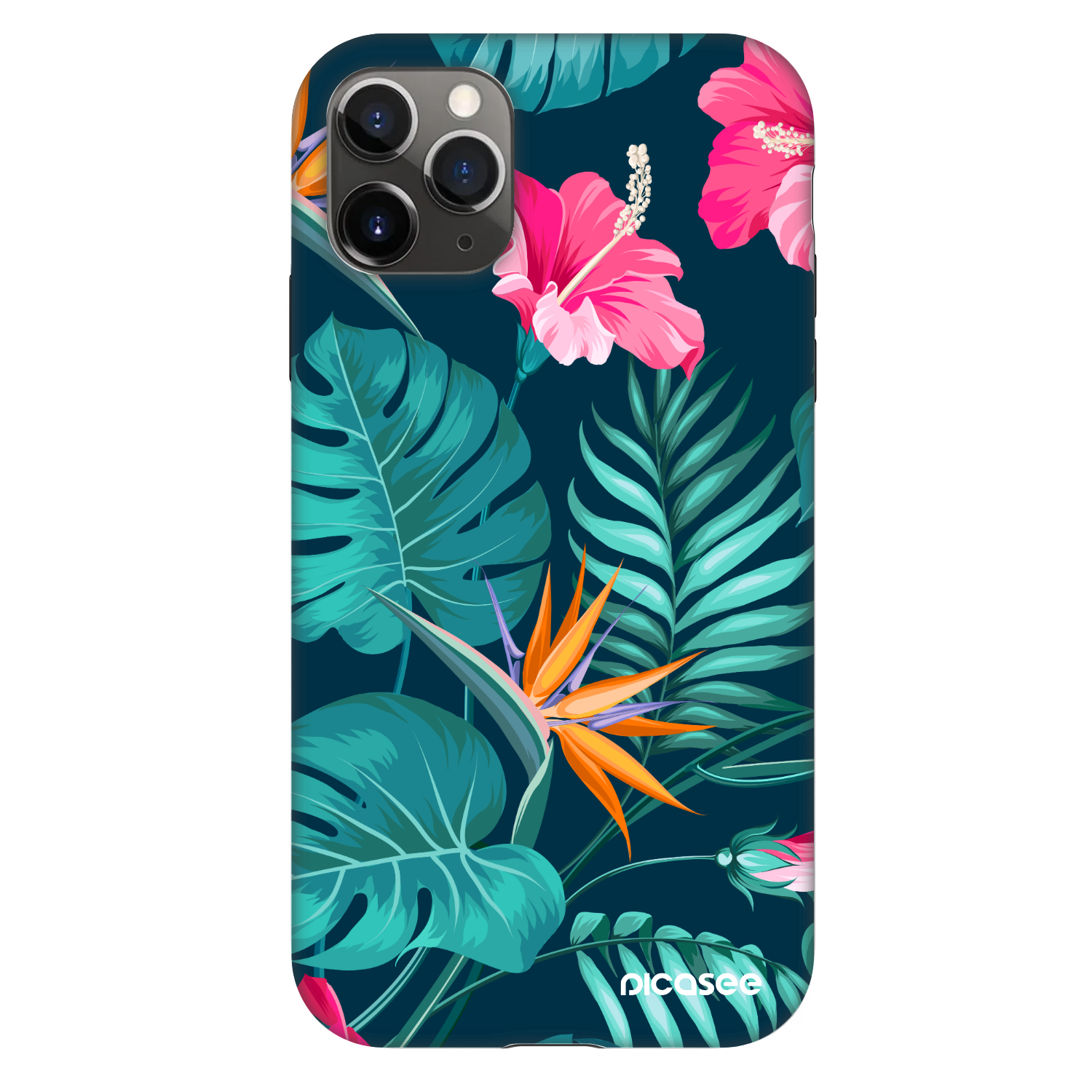 Picasee Fashion Case za Apple iPhone 11 Pro - Pink Monstera