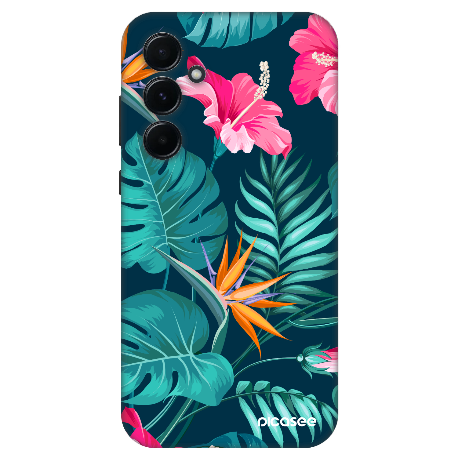 Picasee Fashion Case za Samsung Galaxy A55 5G A556B - Pink Monstera