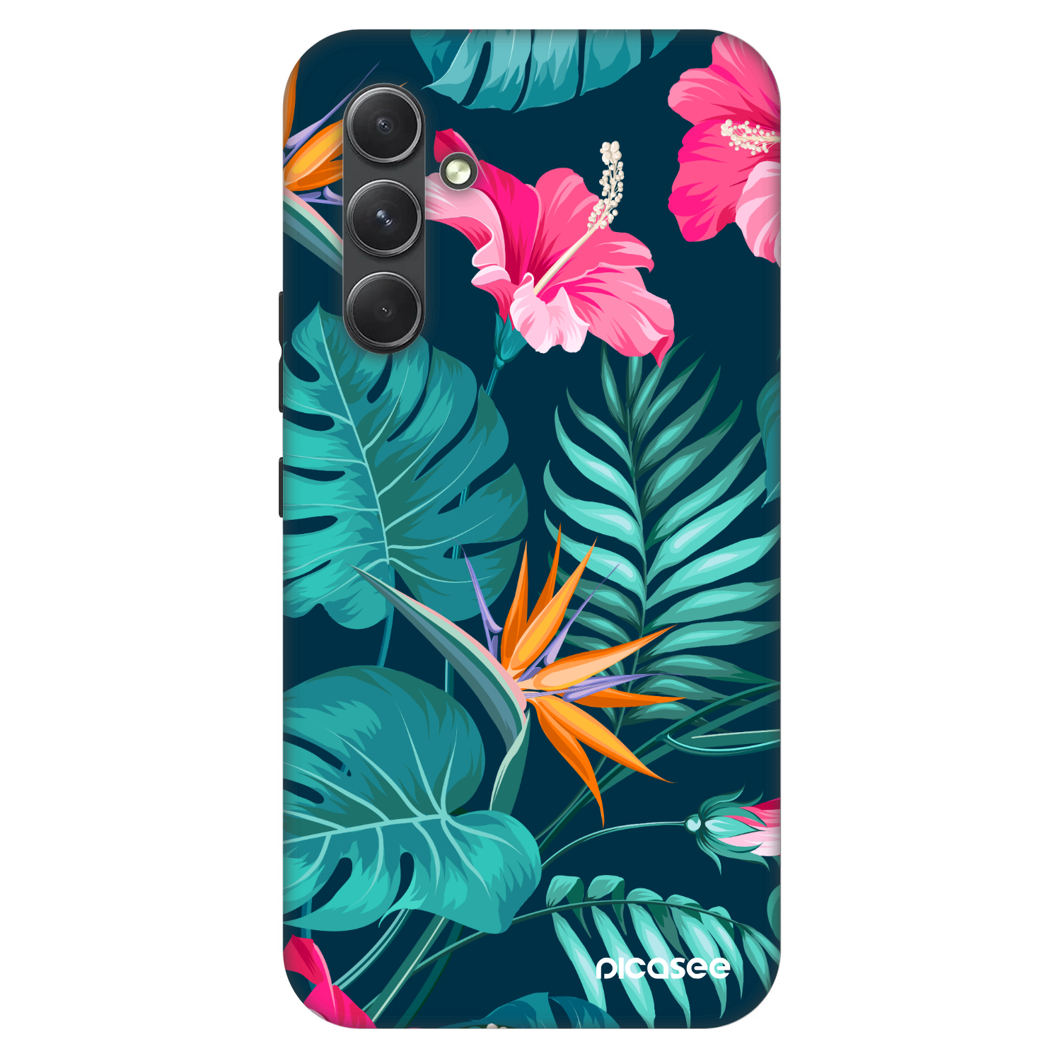 Picasee Fashion Case za Samsung Galaxy A54 5G A546B - Pink Monstera