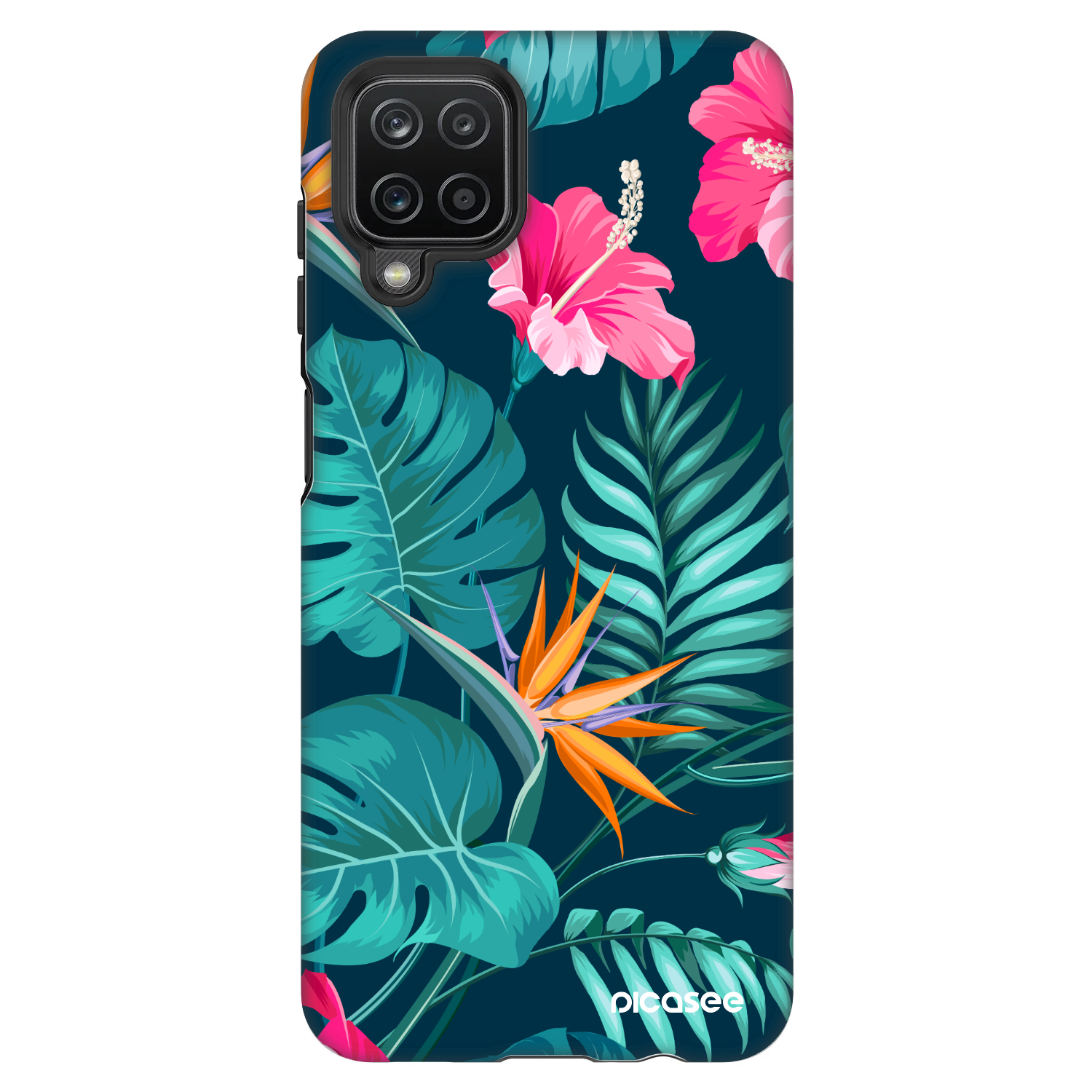Picasee Fashion Case za Samsung Galaxy A12 A125F - Pink Monstera