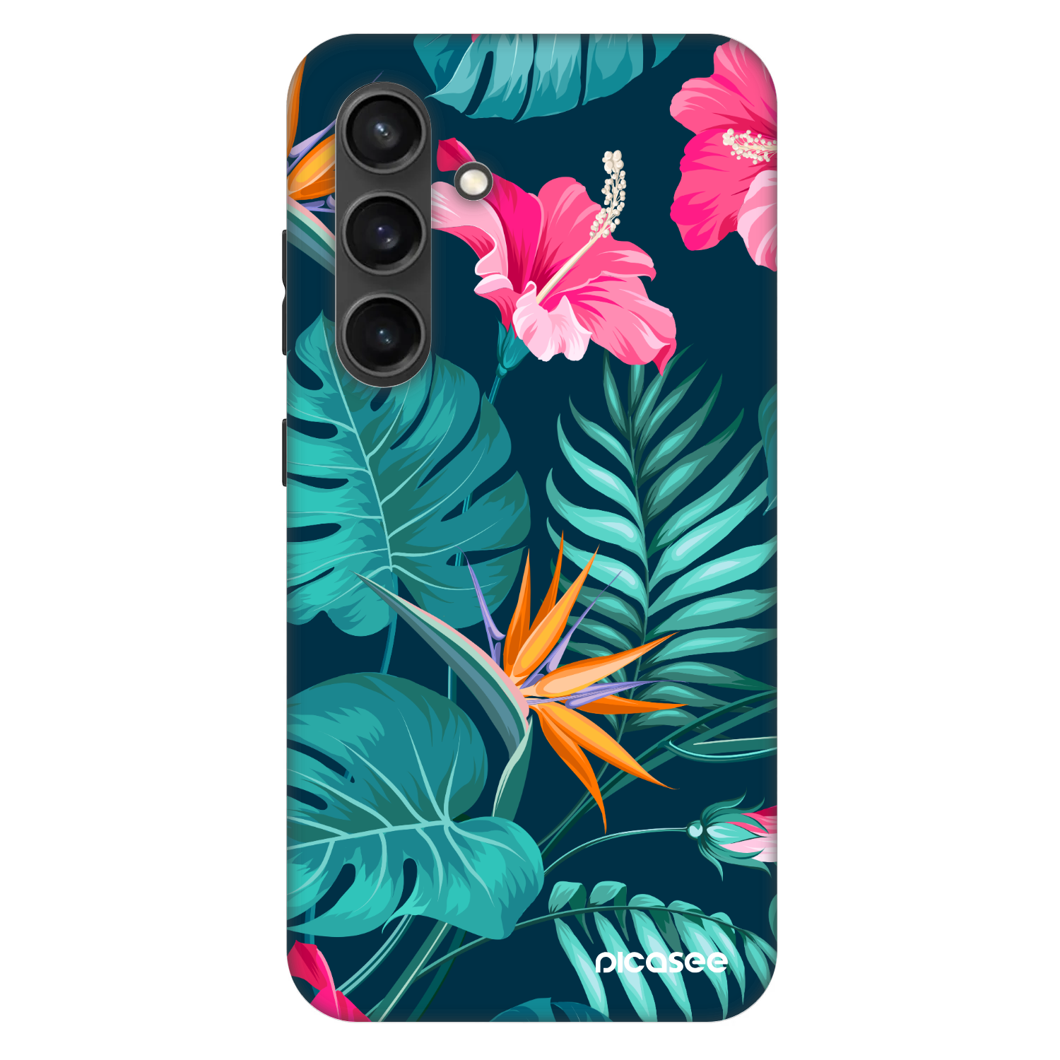 Picasee Fashion Case PowerShare pro Samsung Galaxy S24 S921B 5G - Pink Monstera