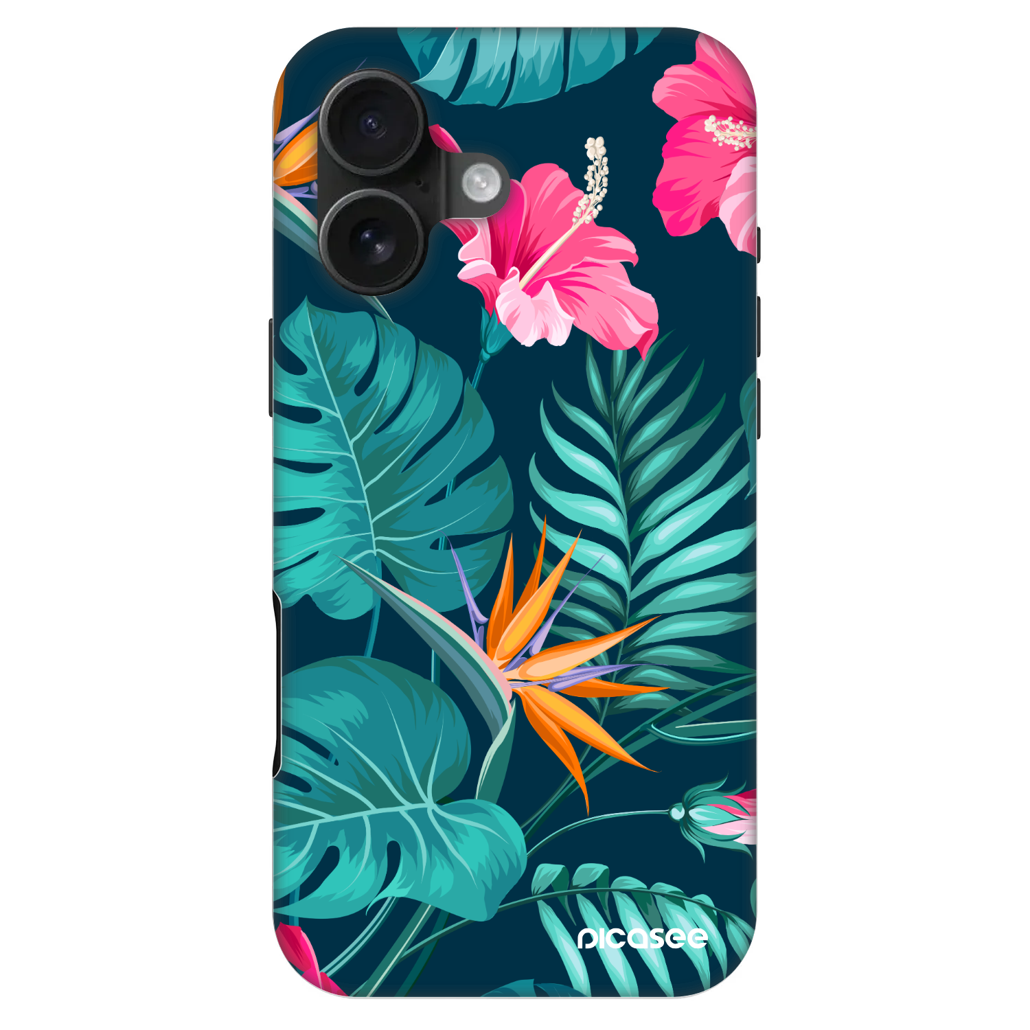 Picasee Fashion Case MagSafe za Apple iPhone 16 - Pink Monstera