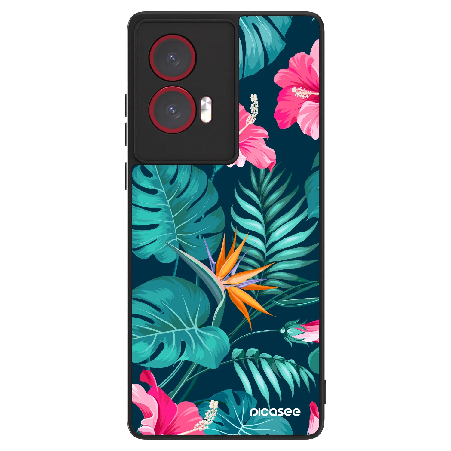 Picasee ULTIMATE CASE za Motorola Edge 50 Fusion - Pink Monstera