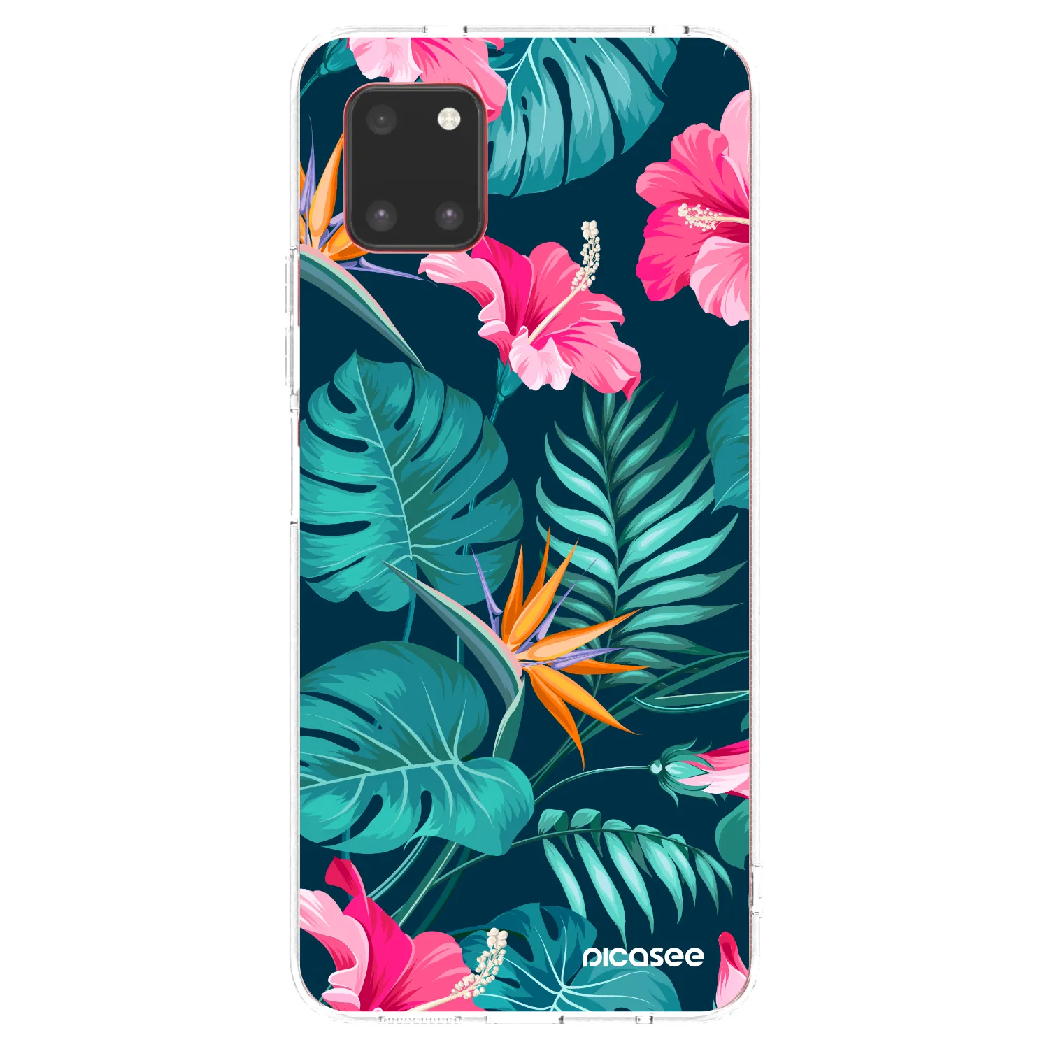 Picasee silikonski prozorni ovitek za Samsung Galaxy Note 10 Lite N770F - Pink Monstera