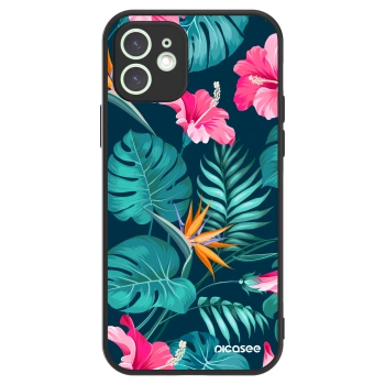 Picasee ULTIMATE CASE za Apple iPhone 12 - Pink Monstera