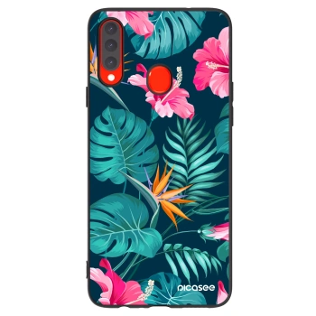 Ovitek za Samsung Galaxy A20s - Pink Monstera