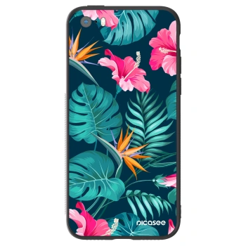 Ovitek za Apple iPhone 5/5S/SE - Pink Monstera