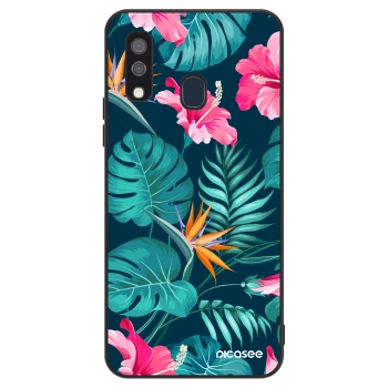 Ovitek za Samsung Galaxy A40 A405F - Pink Monstera