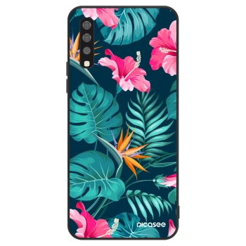 Ovitek za Samsung Galaxy A70 A705F - Pink Monstera